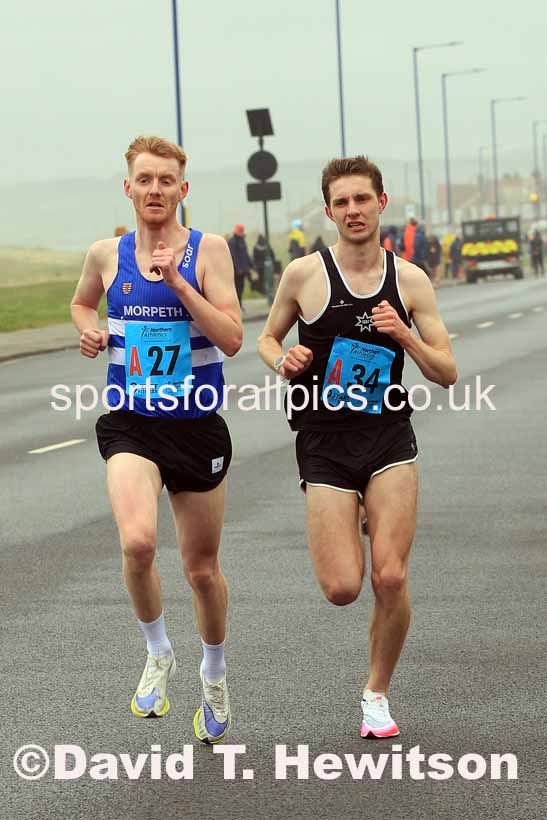 Senior mens 12 Stage 2023 Northern Mens 12 stage and Womens 6 Stage Relays and Young Athletes, Redcar. Photo: David T. Hewitson/Sports for All Pics